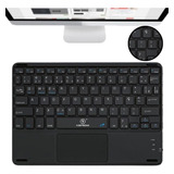 Teclado Bluetooth Touchpad Slim Celular Tablet iPad Abnt Pt