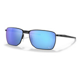 Óculos De Sol Oakley Ejector Motogp Standard Armação De Metal C-5 Cor Satin Black, Lente Sapphire De Plutonite Prizm, Haste Satin Black De Metal C-5 - Oo4142