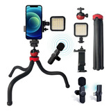 Kit De Vlogging De Video Kingbest Lav Mic, (trípode Flexible