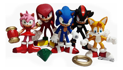 Maquetas Figuras De Sonic The Hedgehog Juguetes 5 Piezas