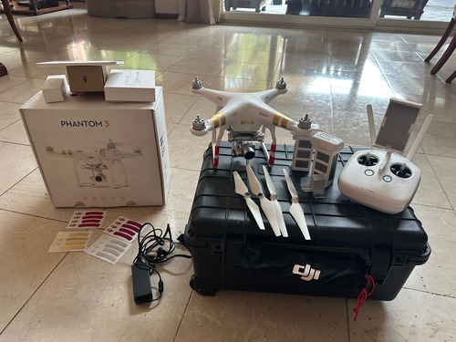 Drone Dji Phantom 3 4k Con Cámara 4k 1 2 Baterías