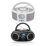 Reproductor De Cd Portátil Con Bluetooth, Radio Fm