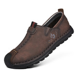 Zapatos Hombre Casuales Vintage Leather Outdoor Transpirable