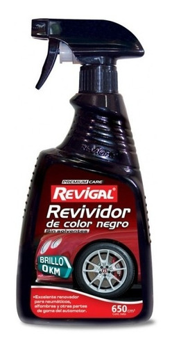 Revividor De Color Negro Revigal Con Atomizador 650cc