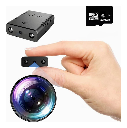 Mini Camara Espia Inalambrica Wifi 1080p Ful Hd  Con 32gb Tf