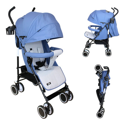 Carriola Bastón Ultraligera Plegable Viajera Ibaby Ischia Azul | Envío gratis