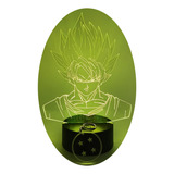 Lámpara Led 3d Personalizada Goku