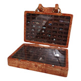 Caja De Madera Para Colección De Rocas, Caja De