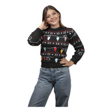 Suéter Navideño Focos Navideños Para Mujer Uggly Sweater