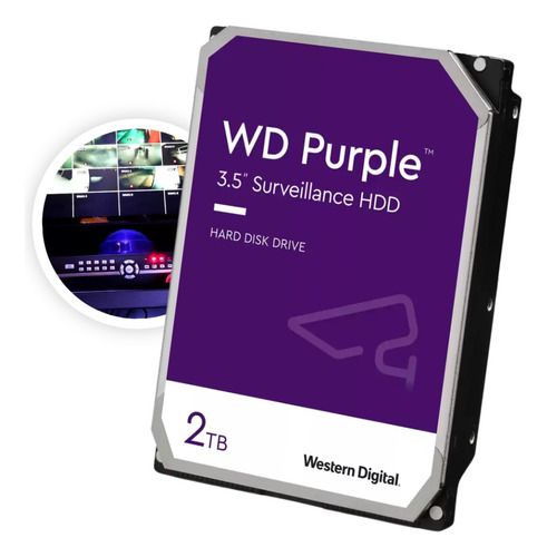 Hdd Wd Purple 2tb Surveillance 64mb