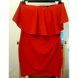 Vestido Forever 21 Rojo T. L Plus Size Ginebra