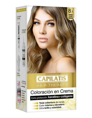 Tintura Capilatis Kit Hair Therapy Keratina Y Colágeno 117g