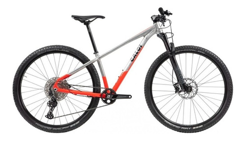 Bicicleta Aro 29 Caloi Elite 12v Deore Freio Hidráulico Cor Alumínio/vermelho Tamanho Do Quadro 19