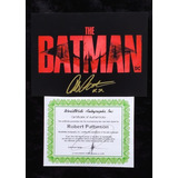 Robert Pattinson The Batman Dc Comics Autógrafo En Foto 5x7