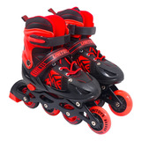 Patins Inline Infantil 4 Rodas C/ Tamanho Ajustavel E Cores