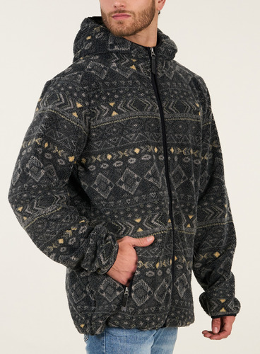 Poleron Polar Hombre Rustic Sherpa Zipper - Polemic 