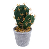 Bonsáis Artificiales En Maceta Con Forma De Cactus, Decoraci