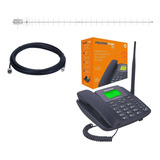 Kit Celular Rural 2 Chip 3g 4g Wifi Antena 850mhz 20dbi