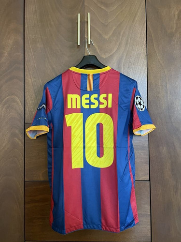 Jersey Playera Futbol Retro Barcelona Final 2010/2011 Messi