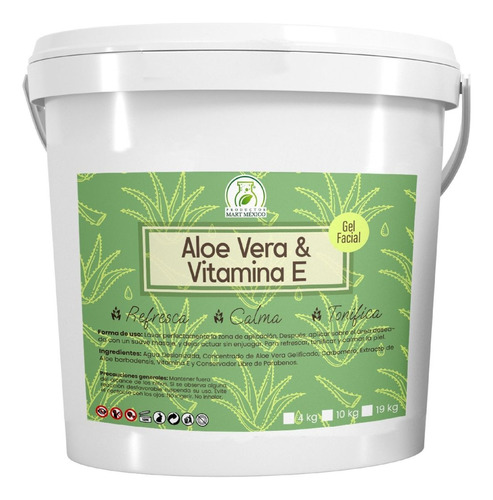 Gel Facial De Aloe Vera Con Vitamina E (19 Kilos)