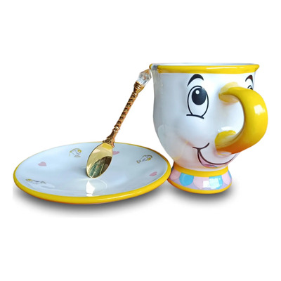 Taza Chip Platito Cucharita Ideal Para Regalo Suyku Art Mugs | Envío gratis