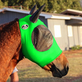 Mascara De Proteção Moscas De Lycra Verde Limão Boots Horse
