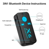 Adaptador Convertidor Bluetooth Para Carro/auto Bth/mp3/mic