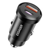 Cargador De Coche 30w Para Celular, Conexión Usb - Tipo C