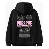 Sudadera Porsche Rosa Automóvil Carreras Hoodie Unisex