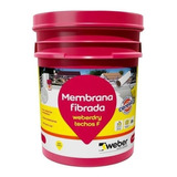 Membrana Fibrada Techos F Weberdry Weber 20kg Color Teja