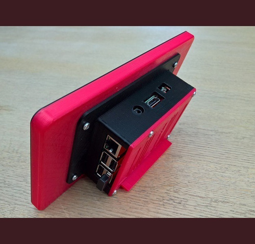 Case Raspberry Pi Com Monitor P/ Display 7