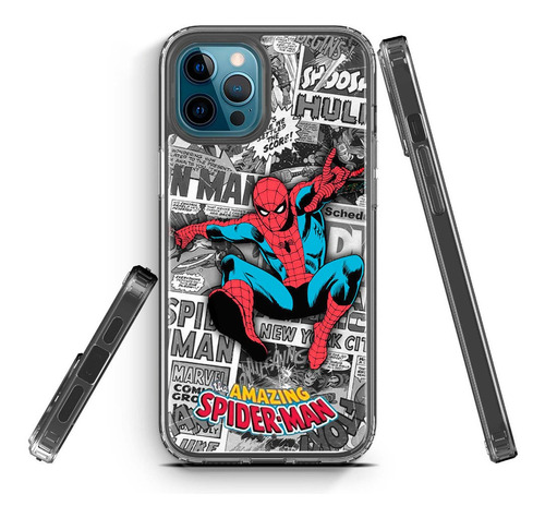 Funda Para iPhone Acrigel Spiderman Vintage Hombre Araña