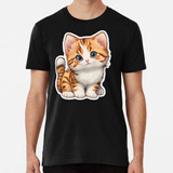 Remera Cheeky Cat Cartoon Escapades Algodon Premium