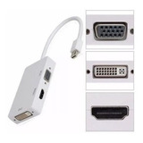 Cabo Adaptador 3x1 Mini Display Port/ Hdmi-dvi-vga/