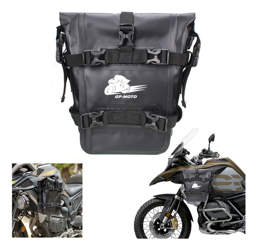 Bolsa De Parachoques Negro Impermeable Moto Para Bmw Vento