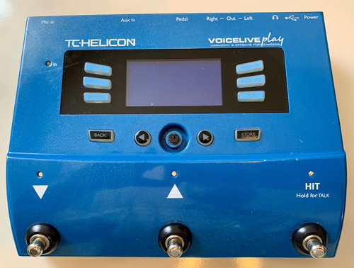 Pedal De Voz Tc Helicon Voicelive Play Pedaleira Vocal