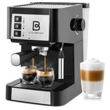 Máquina Expreso Casa Brews Capuchino + Espumador Automática Color Negro 110v/220v