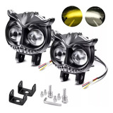 Par Luces Led Auxiliares Faros De Lupa Para Auto Moto