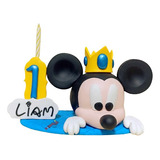 Adorno Fiesta Mickey Mouse Principe Caketopper Personalizado