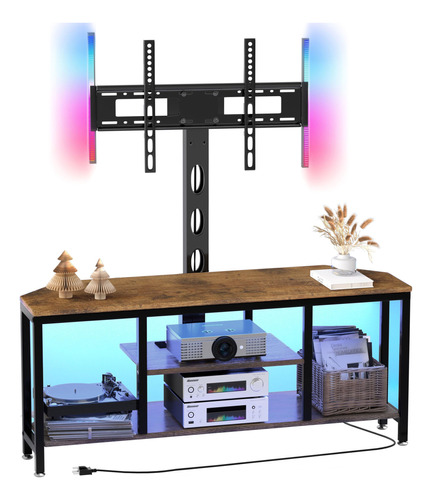 Bacekoll Soporte De Tv Con Soporte Y Luz Led, Soporte De Tv