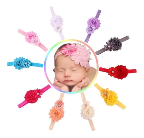 10 Cintillos Bebé Baby Shower Diferentes Colores Guagua   