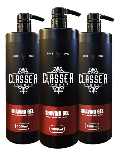 Shaving Gel Para Barba Classe A Kit Com 3kg Atacado