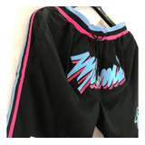 Short Basquet Nba Just Don Miami Heats Negro