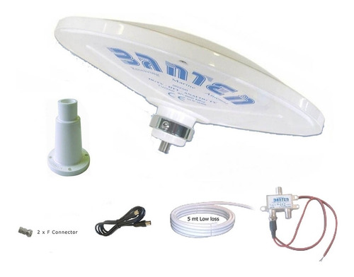 Antena Digital Para Tv 24cm Disco 26db Banten 12v