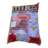Arena Para Gato Aglutinante Premium Mika Aroma Rosas 10l 8kg