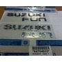 Emblema Tras  Suzuki Fun  Gris Claro Fun 07/ Chevrolet Suzuki Aerio