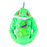 Sudadera Con Capucha Y Bolsillos Rugrats Reptar Dinosaurio 