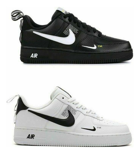 Kit 2 Pares Tênis Nike Air Force Tm Utility Unissex Promoção