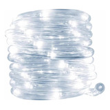 Manguera Serie Luces Led 10mts Blanco Contra Agua T&n