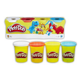 Play-doh Empaque Plastilina X 4 Hasbro Color Multicolor